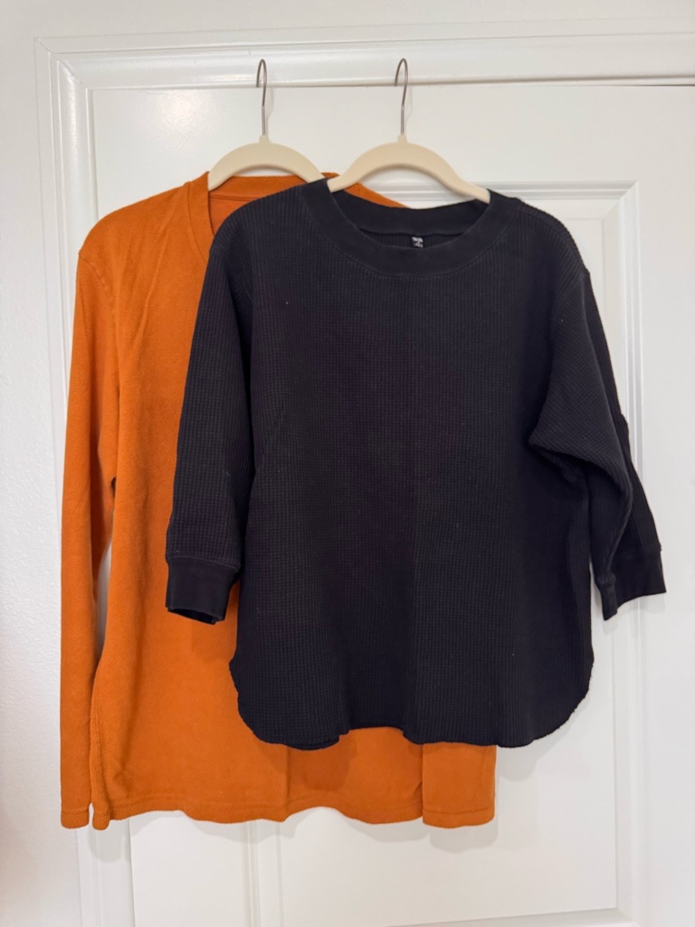 2 Uniqlo Women Long Sleeve Shirts - Size M